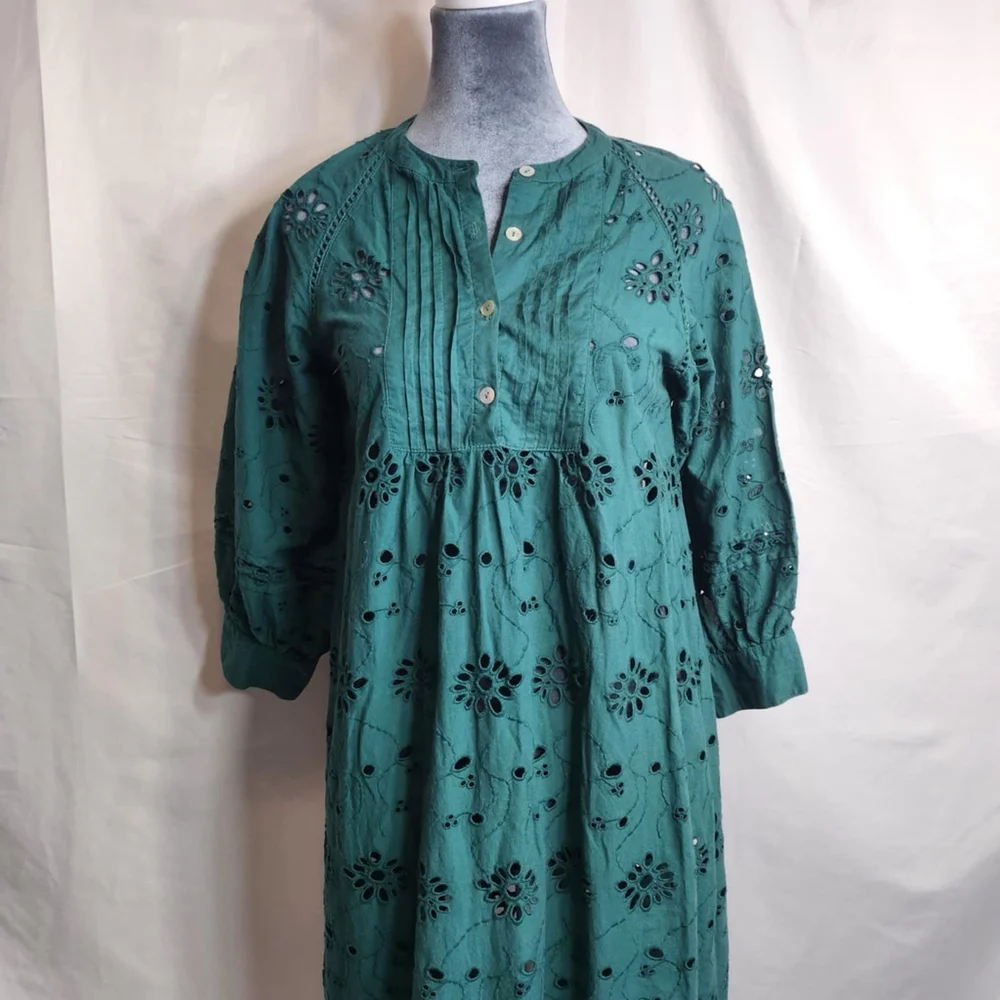 DRA Los Angeles Dress Size XS Green Color Autumn Maxi Dress Boho Cottagecore